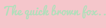 Image with Font Color B1DFBB and Background Color F5C6CB